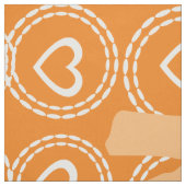 Helder monogram en hartenpatroon stof (Swatch)