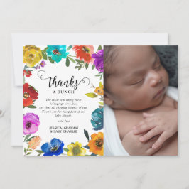 Helder & Mooi Bloemendesign Baby Shower Bedankkaart