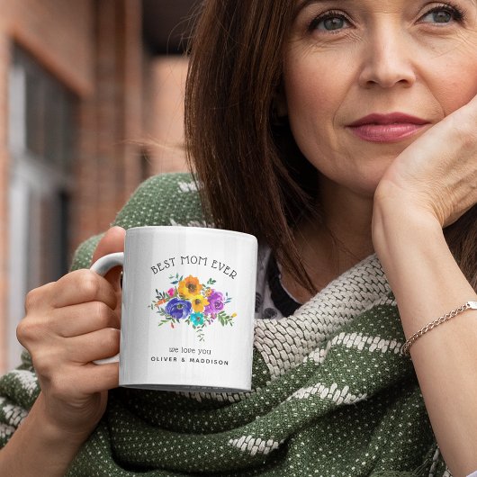 Helder & Mooi Bloemendesign 'Beste moeder ooit' Koffiemok