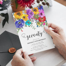 Helder & Mooi Bloemmotief 70ste Verjaardag