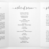 Helder & Mooi Bloemstuk Funeral Programma (Binnenkant midden)