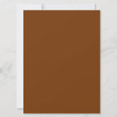 Helder Mooi Terracotta Boho Bruiloft  Kaart (Achterkant)