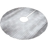 Helder Mozaïek: Glanzend Grijs Abstract. Kerstboom Rok (Gekanteld)