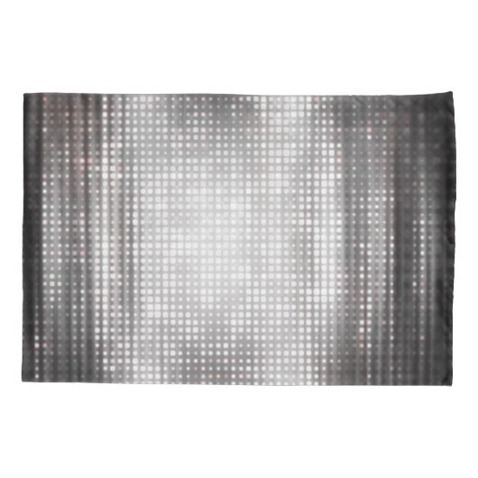 Helder Mozaïek: Glanzend Grijs Abstract. Kussensloop (Achterkant)