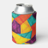 Helder Mozaïek Grunge Naadloos Patroon Blikjeskoeler (Blikje Voorkant)
