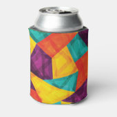 Helder Mozaïek Grunge Naadloos Patroon Blikjeskoeler (Blikje Achterkant)