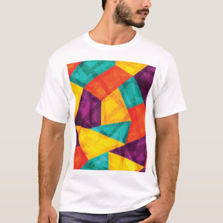 Helder Mozaïek Grunge Naadloos Patroon T-shirt