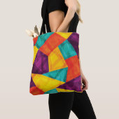 Helder Mozaïek Grunge Naadloos Patroon Tote Bag (Dichtbij)