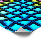 Helder mozaïekpatroon poster (Hoek)