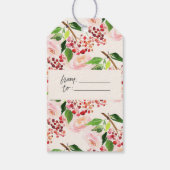 Helder Multi Waterverf Spat Kerstmis Cadeaulabel (Achterkant)