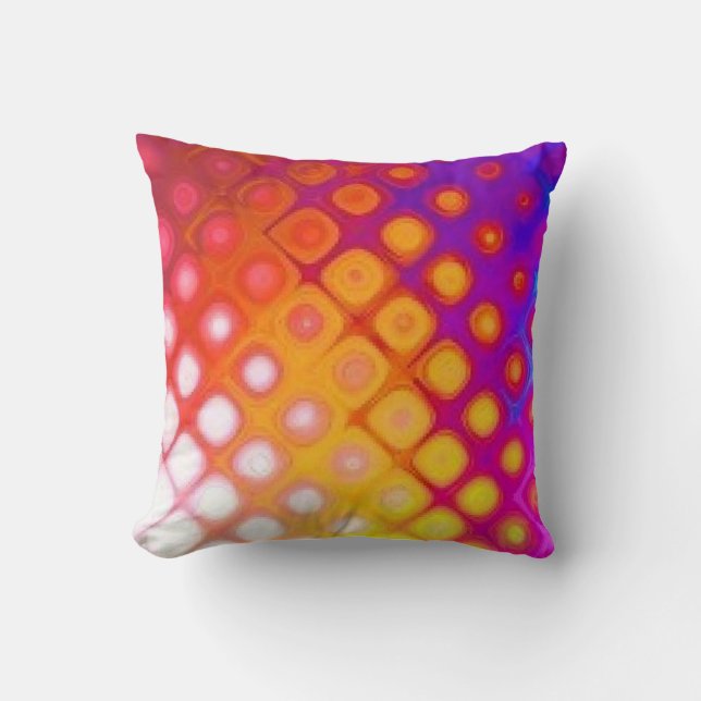 Helder Multicolor Abstract - Pillow Kussen (Voorkant)