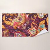 Helder naadloos patroon in paisleystijl. Kleurrijk Badhanddoek (Badhanddoek)