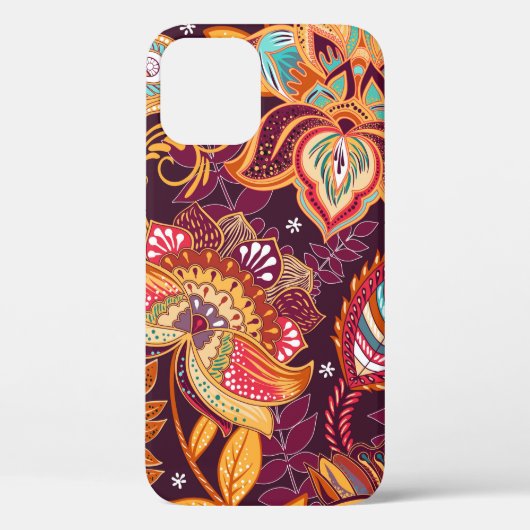 Helder naadloos patroon in paisleystijl. Kleurrijk Case-Mate iPhone Case (Achterkant)