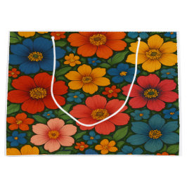 Helder Naadloos Wildflower Patroon Groot Cadeauzakje