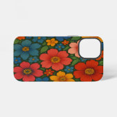 Helder Naadloos Wildflower Patroon iPhone Hoesje (Achterkant horizontaal)