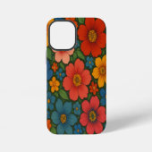 Helder Naadloos Wildflower Patroon iPhone Hoesje (Achterkant)