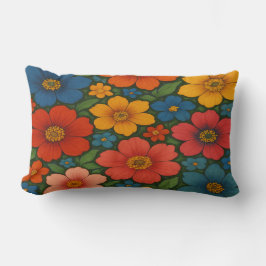 Helder Naadloos Wildflower Patroon Kussen