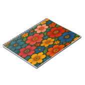 Helder Naadloos Wildflower Patroon Notitieboek (Linkerzijde)