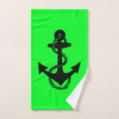 helder nautisch ANCHOR + ROPE | Bad Handdoek (Handdoek)