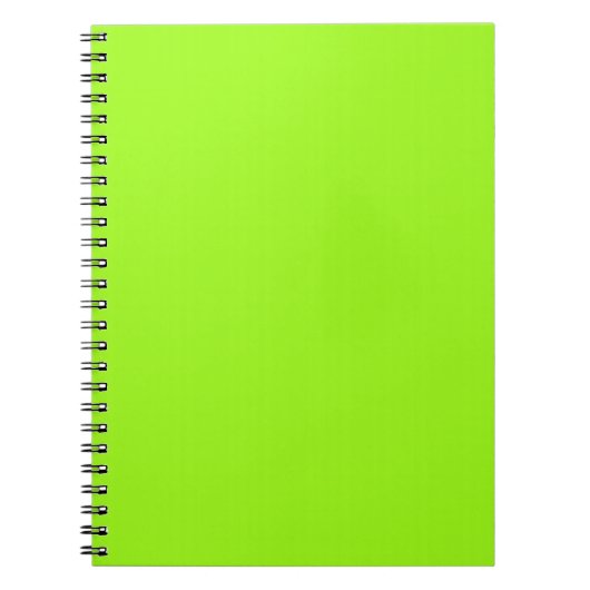 Helder Neon Chartreuse Groen Notitieboek (Voorkant)