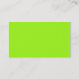 Helder Neon Chartreuse Groen Visitekaartje