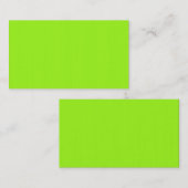 Helder Neon Chartreuse Groen Visitekaartje (Voorkant / Achterkant)