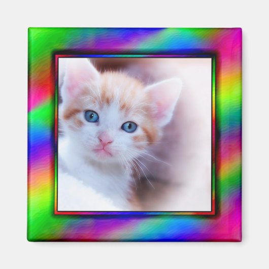 Helder Neon Fotolijstje Magneet (Voorkant)