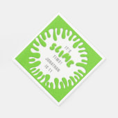 Helder neon groen slijmfeest servet (Hoek)