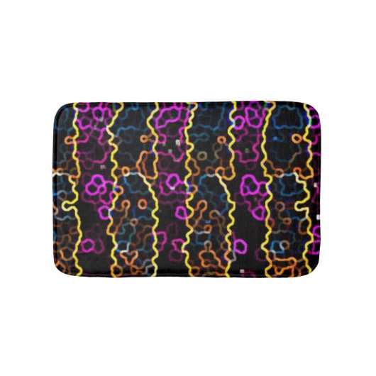 Helder "Neon on Black" Badmat (Voorkant)