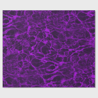 Helder Neon Paarse Vlammend Water Cadeaupapier