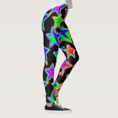Helder neon sterlicht patroon leggings (Rechts)