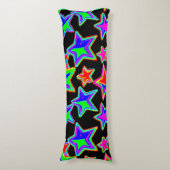 Helder neon sterlicht patroon lichaamskussen (Voorkant Verticaal)
