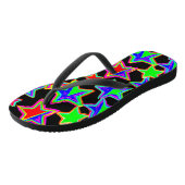 Helder neon sterlicht patroon teenslippers (Schuin)