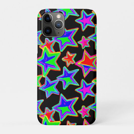 Helder Neon Sterrenlicht Patroon Case-Mate iPhone Case (Achterkant)