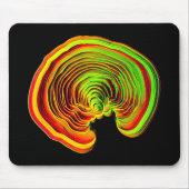 Helder Neon Topografie Geluidsgolf Tech Muismat (Voorkant)