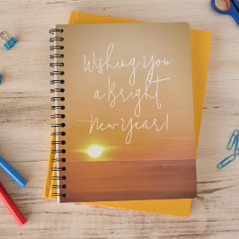 Helder nieuwjaar foto Notitieboek op maat