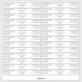 Helder of Witte Huidcrème Body Butter Pot Etiket  Sticker (Vel)