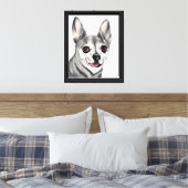 Helder ogen, gelukkig hart canvas afdruk (Insitu (Slaapkamer))