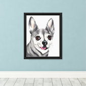 Helder ogen, gelukkig hart canvas afdruk (Insitu (Houten vloer))