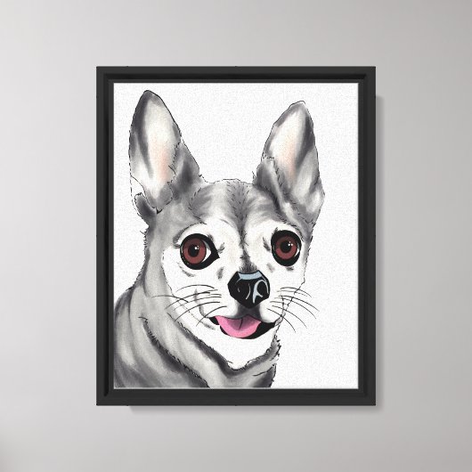 Helder ogen, gelukkig hart canvas afdruk (Voorkant)