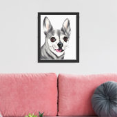 Helder ogen, gelukkig hart canvas afdruk (Insitu (Woonkamer))
