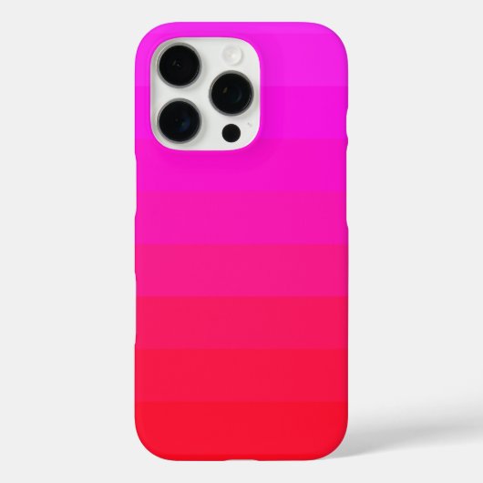 Helder Ombre Neon Roze Rood Ontwerp Case-Mate iPhone Case (Achterkant)