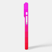 Helder Ombre Neon Roze Rood Ontwerp Case-Mate iPhone Case (Achterkant / Links)