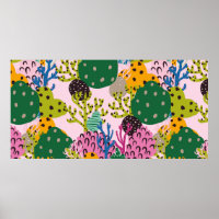 Helder onderwater illustratiepatroon met mooi