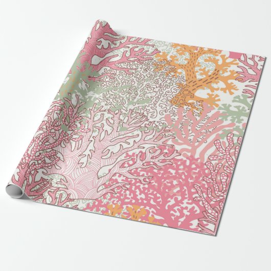 Helder onderwater naadloos patroon met mooi cadeaupapier (Uitgerold)