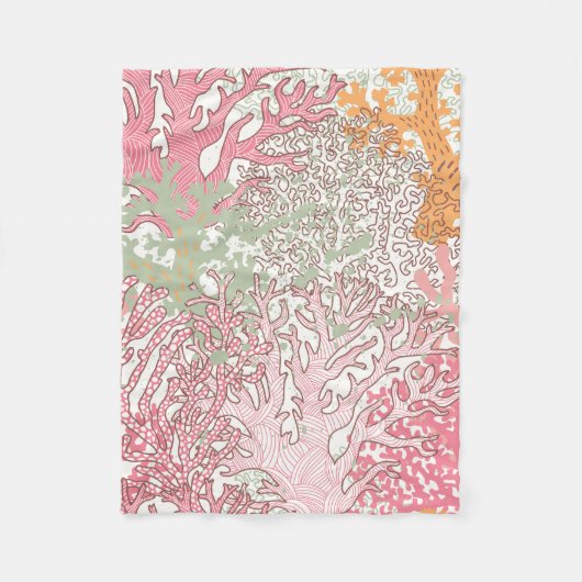 Helder onderwater naadloos patroon met mooi fleece deken (Voorkant)