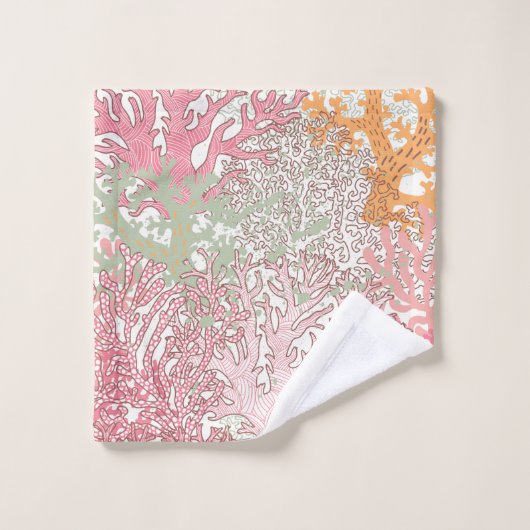 Helder onderwater naadloos patroon met mooi  washandje (Wasdoekje)