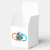 Helder oneindigheid met regenboog vlinder bedankdoosjes (Geopend)
