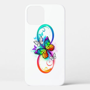 Helder oneindigheid met regenboog vlinder Case-Mate iPhone case
