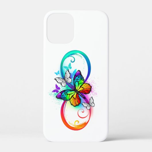 Helder oneindigheid met regenboog vlinder  Case-Mate iPhone case (Achterkant)